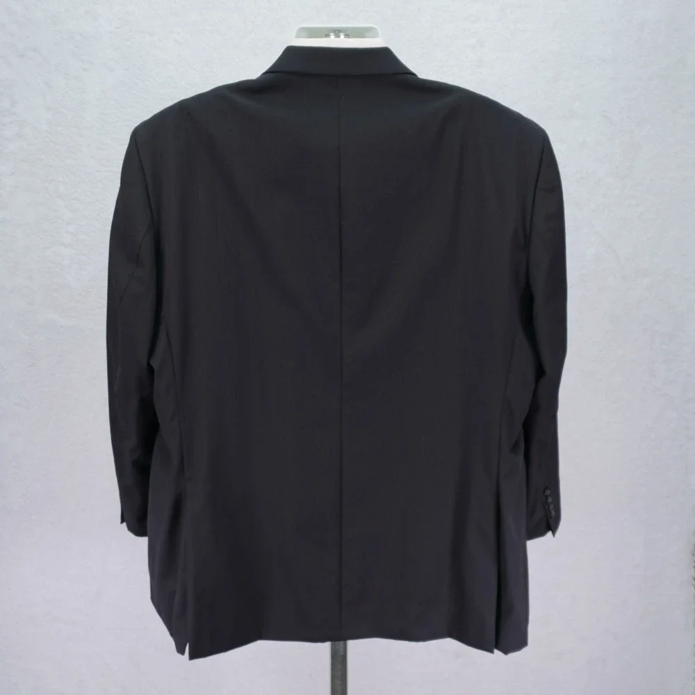 Pronto Uomo‎ Platinum Wool Black 2 Button Blazer 50L Tagged 52L
